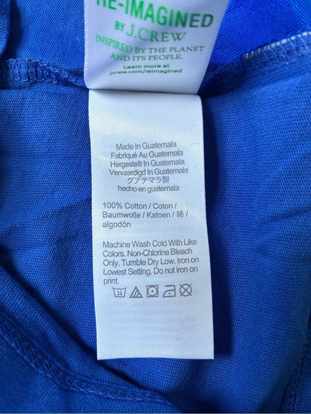 NWT - J.Crew Factory Crewcuts Pocket Lobster Tee (Blue/Red) Size M (8-9)